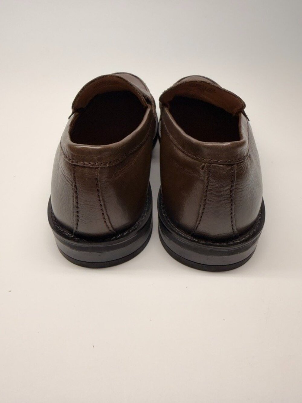 Steve Madden Men's Brown Leather Draggo Penny Loafer Sz 9.5 - Picture 7 of 9